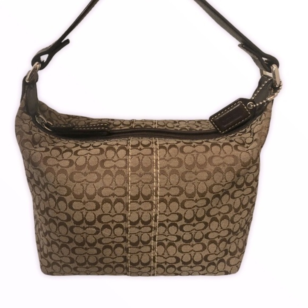 Coach vintage y2k signature brown and leather mini bag